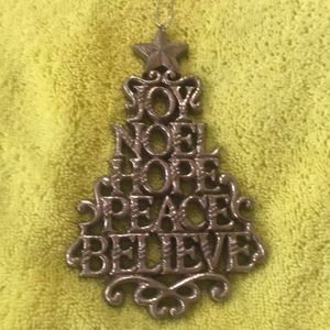 Christmas Tree Ornament 7” Tree Silver